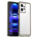 For Xiaomi Redmi Note 12 4G Global Colorful Series Acrylic + TPU Phone Case(Transparent Grey)