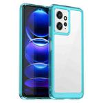 For Xiaomi Redmi Note 12 4G Global Colorful Series Acrylic + TPU Phone Case(Transparent Blue)