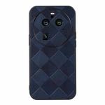 For OPPO Find X6 Pro Weave Plaid PU Phone Case(Blue)