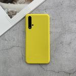 For Huawei Honor 20 Shockproof Frosted TPU Protective Case(Yellow)