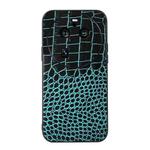 For OPPO Find X6 Pro Crocodile Texture Genuine Leather Phone Case(Cyan Blue)