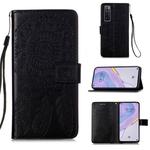 For Huawei Nova 7 5G Dream Catcher Printing Horizontal Flip Leather Case with Holder & Card Slots & Wallet & Lanyard(Black)