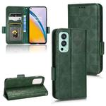 For OnePlus Nord 2 5G Symmetrical Triangle Leather Phone Case(Green)