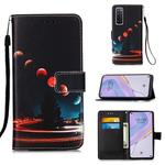 For Huawei nova 7 5G Painting Horizontal Flip Leather Case with Holder & Card Slot & Wallet & Lanyard(Wandering Earth)