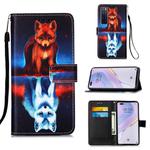 For Huawei nova 7 Pro 5G Painting Horizontal Flip Leather Case with Holder & Card Slot & Wallet & Lanyard(Fox)