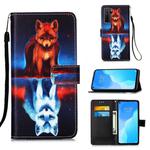 For Huawei nova 7 SE Painting Horizontal Flip Leather Case with Holder & Card Slot & Wallet & Lanyard(Fox)