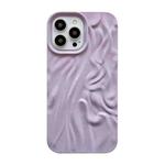 For iPhone 14 Pro Max Shiny Wrinkle Phone Case(Purple)