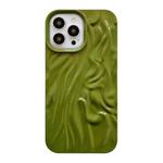 For iPhone 12 Shiny Wrinkle Phone Case(Green)