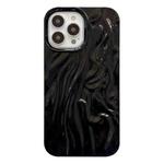 For iPhone 12 Shiny Wrinkle Phone Case(Black)