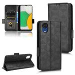 For Samsung Galaxy A03 Core Symmetrical Triangle Leather Phone Case(Black)