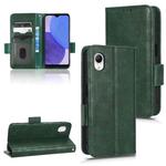 For Samsung Galaxy A23e/A23 5G JP Version Symmetrical Triangle Leather Phone Case(Green)