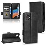 For Samsung Galaxy Xcover 6 Pro Symmetrical Triangle Leather Phone Case(Black)