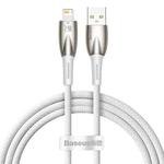 Baseus Glimmer Series 2.4A USB to 8 Pin Fast Charging Data Cable, Length:1m(White)