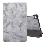 For Galaxy Tab S6 Lite P610 / P615 Marble Texture Horizontal Flip Leather Case, with Three-folding Holder & Sleep / Wake-up Function(Black Grey)