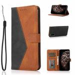 For Samsung Galaxy S20 Dual-color Stitching Leather Phone Case(Black Brown)