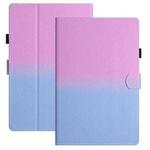 For 10 inch Universal Stitching Gradient Leather Tablet Case(Purple Blue)