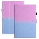 For 8 inch Universal Stitching Gradient Leather Tablet Case(Purple Blue)