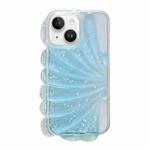 For iPhone 14 Glitter Shell Texture Epoxy TPU Phone Case(Blue)