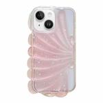 For iPhone 14 Plus Glitter Shell Texture Epoxy TPU Phone Case(Pink)