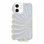 For iPhone 12 Glitter Shell Texture Epoxy TPU Phone Case(White)