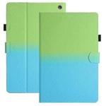 For Amazon Kindle Fire HD8 / HD8 Plus 2022 Stitching Gradient Leather Tablet Case(Green Blue)