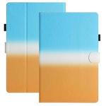 For Amazon Kindle Paperwhite 5 2021 Stitching Gradient Leather Tablet Case(Blue Orange)