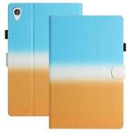 For Lenovo Tab M10 HD Gen 2 Stitching Gradient Leather Tablet Case(Blue Orange)