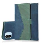 For Xiaomi Redmi A1 Dual-color Stitching Leather Phone Case(Blue Green)