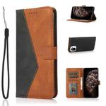 For Xiaomi Mi 11 Dual-color Stitching Leather Phone Case(Black Brown)