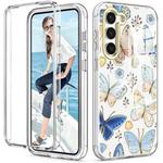For Samsung Galaxy S23+ 5G 360 Full Body Painted Phone Case(Butterflies L10)