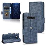 For Xiaomi Black Shark 4 / 4 Pro Symmetrical Triangle Leather Phone Case(Blue)