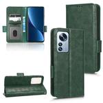 For Xiaomi 12 Pro / 12S Pro Symmetrical Triangle Leather Phone Case(Green)