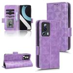 For Xiaomi 13 Lite / Civi 2 / 12 Lite NE Symmetrical Triangle Leather Phone Case(Purple)