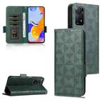 For Xiaomi Redmi Note 11 Pro Global Symmetrical Triangle Leather Phone Case(Green)