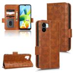 For Xiaomi Redmi A1 Symmetrical Triangle Leather Phone Case(Brown)