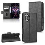 For Xiaomi Redmi K40 Gaming / Poco F3 GT Symmetrical Triangle Leather Phone Case(Black)
