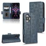 For Xiaomi Redmi K40 Gaming / Poco F3 GT Symmetrical Triangle Leather Phone Case(Blue)