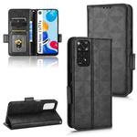 For Xiaomi Redmi Note 11 4G Global Symmetrical Triangle Leather Phone Case(Black)