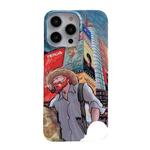 For iPhone 14 Oil Painting Glossy PC Phone Case(Edifice)