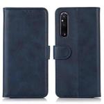 For Sony Xperia 1 V Cow Texture Leather Phone Case(Blue)