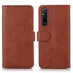 For Sony Xperia 1 V Cow Texture Leather Phone Case(Brown)