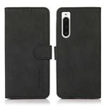 For Sony Xperia 10 V KHAZNEH Matte Texture Leather Phone Case(Black)