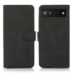 For Google Pixel 7a KHAZNEH Matte Texture Leather Phone Case(Black)