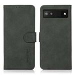 For Google Pixel 7a KHAZNEH Matte Texture Leather Phone Case(Green)