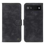For Google Pixel 7a Antelope Texture Magnetic Buckle Leather Phone Case(Black)