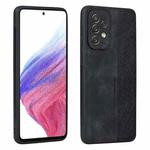 For Samsung Galaxy A52 5G AZNS 3D Embossed Skin Feel Phone Case(Black)