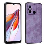 For Xiaomi Poco C55 / Redmi 12C / 11A AZNS 3D Embossed Skin Feel Phone Case(Purple)