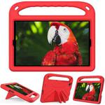 For Lenovo Tab K10 Handle EVA Shockproof Tablet Case with Holder(Red)