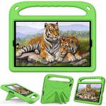 For Lenovo Tab K10 Handle EVA Shockproof Tablet Case with Holder(Green)