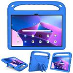 For Lenovo Tab M10 Plus 10.6 3rd Gen 2022 Handle EVA Shockproof Tablet Case with Holder(Blue)